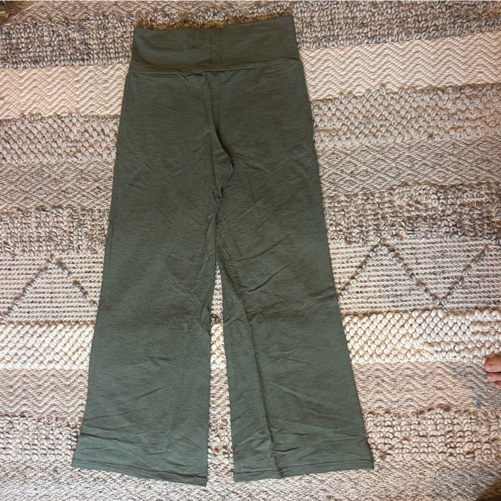Organic cotton wide leg pants - high waist pants - Gaucho - Brand New S M & L - Picture 3 of 7